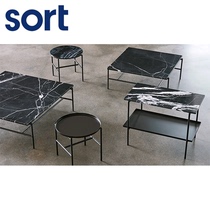 sort Danish HAY Marble Desktop Coffee TABLE REBAR TABLE Nordic round side simple Fashion Square few