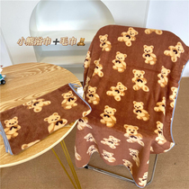 Korean ins wind cute bear cartoon household girl heart Absorbent quick-drying can wrap bathrobe soft bath towel towel