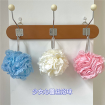 Fairy bath ins wind girl heart Cream lace bath ball fluffy bath flower soft bath ball rub bath towel