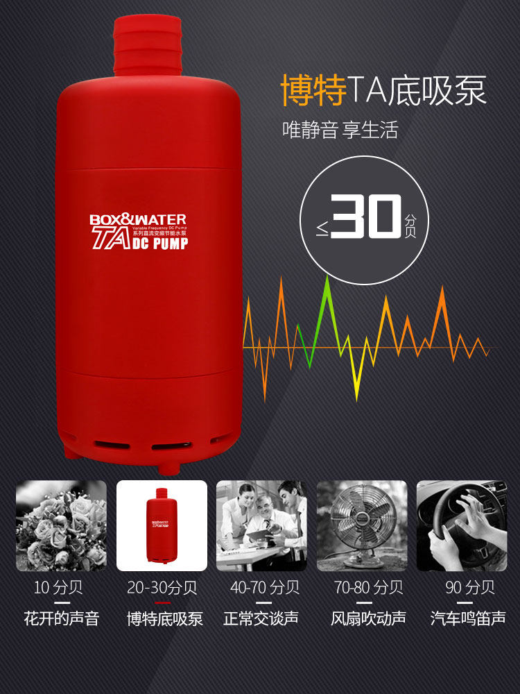 Boxwater (new) Bott variable frequency water pump bottom suction ultra-quiet fish tank filter pump water circulation pump