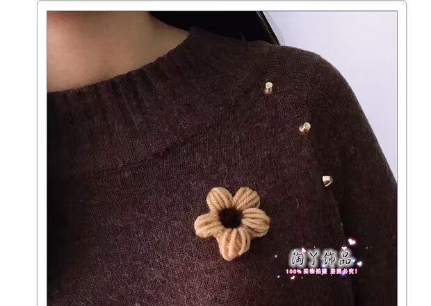 Hoa trâm cài phụ kiện Giáng sinh trâm cài phụ nữ Hàn Quốc dễ thương áo len đơn giản pin áo len khăn choàng cổ khóa trâm cài áo cao cấp