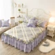 100% giường bông váy một mảnh Hàn Quốc bông bedspread Simmons bảo vệ tay áo 1.5m1.8 giường ngủ váy một gia đình bốn - Váy Petti