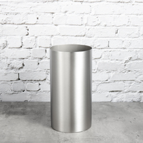 304 stainless steel cylindrical bamboo stick tube suction tube storage tool tube flower planting tube 10*19 5cm