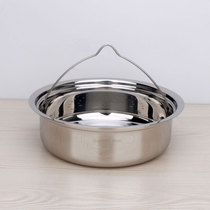 Food grade thick 304 stainless steel rice cooker steamer steamer steamer steamer washing basket 3-4L18 5-20 5cm