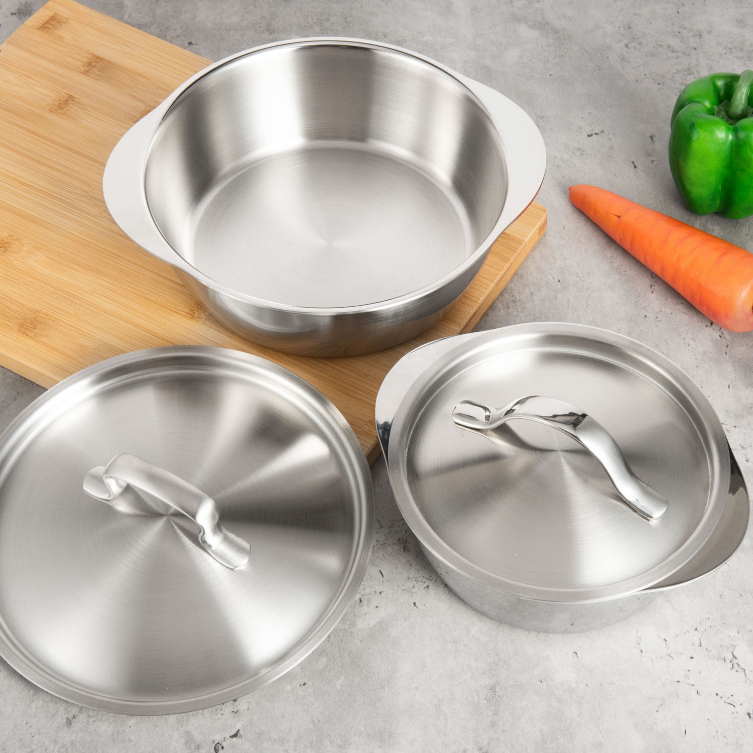 Export 304 steel formed thick frying dish cooking cooker cooker cooker cooker for food heating boiler open thermal furnace