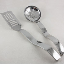 Clearance Super thick 18 10 stainless steel wave frying shovel spoon
