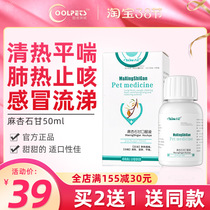 Bnie kitty pooch Sensation Medicine Cat Nose with fever and cough medicine Sneezing Runny Nose and Almond Stone Gan Oral Fluid