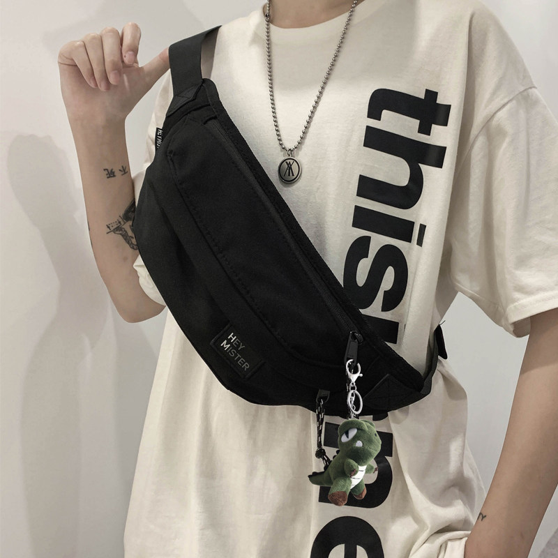 Lamode chest bag men's messenger bag tide men's diagonal men's single shoulder bag ins tide small bag student sports backpack waist bag