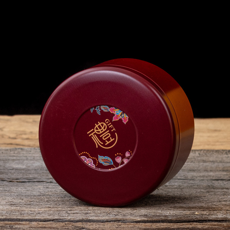 New Tea Leaf Jars Iron Box Metal Small Tin Jar Horse Mouth Iron Universal Packaging Box Sealed Black Tea Leaf Jars Batch