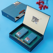 2021 new atmospheric green tea red packaging box empty gift box Anji General white tea packaging gift box empty box