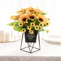 Sunflower living room furnishings coffee table simulation fake flower restaurant desktop flower TV cabinet decorative flowers on both sides