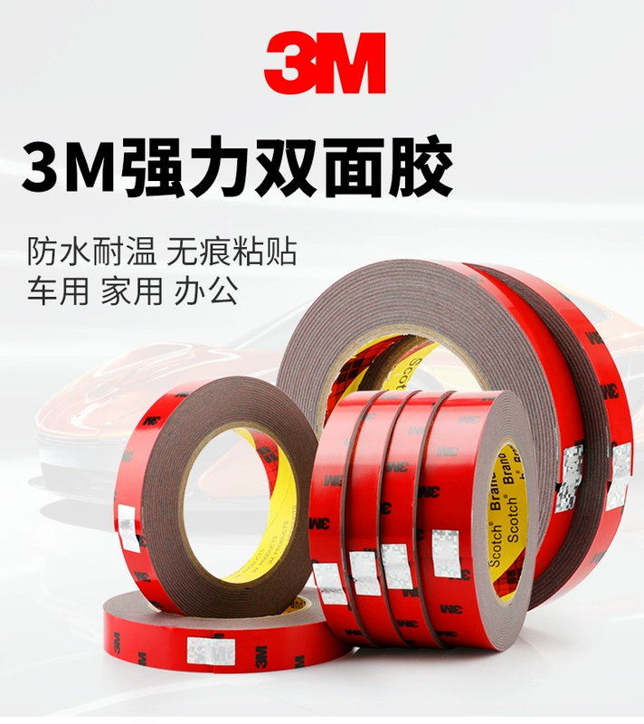 3m mạnh hai mặt dính băng vết xe cho tường mỏng cố định miếng bọt biển thấm nước xe có độ nhớt cao SMD