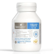 Australian direct mail Bio Island cod liver oil Baby Baby Baby Soft Capsule