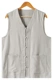 Mùa hè cotton và vải lanh tay áo vest Trung Quốc phong cách lanh nam lanh áo vest lỏng Ma Rong vest Bắc Kinh cũ - Áo vest cotton bộ vest nam cho người trung tuổi