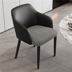 Modern Armrest Dining Chair for Home, Restaurant, Hotel, Light Luxury, High-End Designer, Internet-Famous Chair, New Model with Backrest, Tea Chair