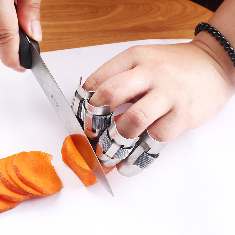 Ekelon stainless steel guard finger cut hand guard anti-cut hand artifact creative kitchen gadget protection finger sleeve