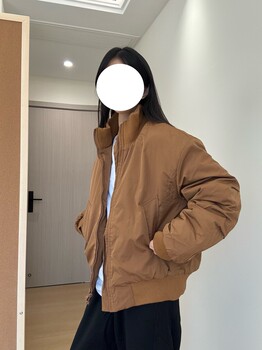 Autumn and winter stand collar silhouette flying cotton coat Autumn and winter stand collar silhouette flying cotton coat