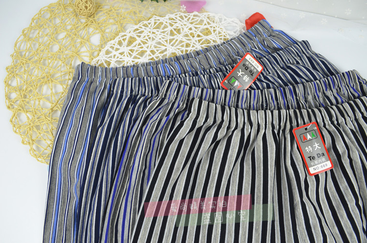 Kích thước lớn nam rộng Lycra cotton boxer quần lót eo cao thoáng khí chất béo trung và già bốn đầu quần short cha đồ lot