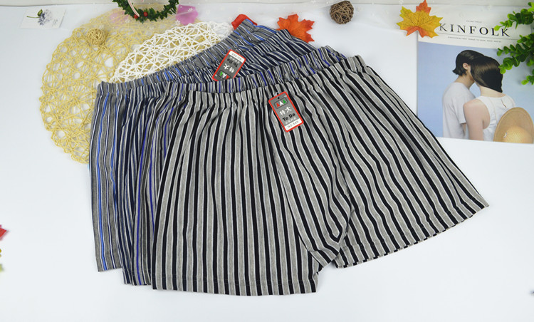 Kích thước lớn nam rộng Lycra cotton boxer quần lót eo cao thoáng khí chất béo trung và già bốn đầu quần short cha đồ lot
