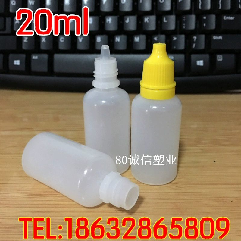 20ml ml nắp chống trộm chai tinh dầu chai nhựa chai nước chai phụ giọt chất lỏng nhỏ giọt chai nhỏ mắt chai - Thuốc nhỏ mắt collydexa