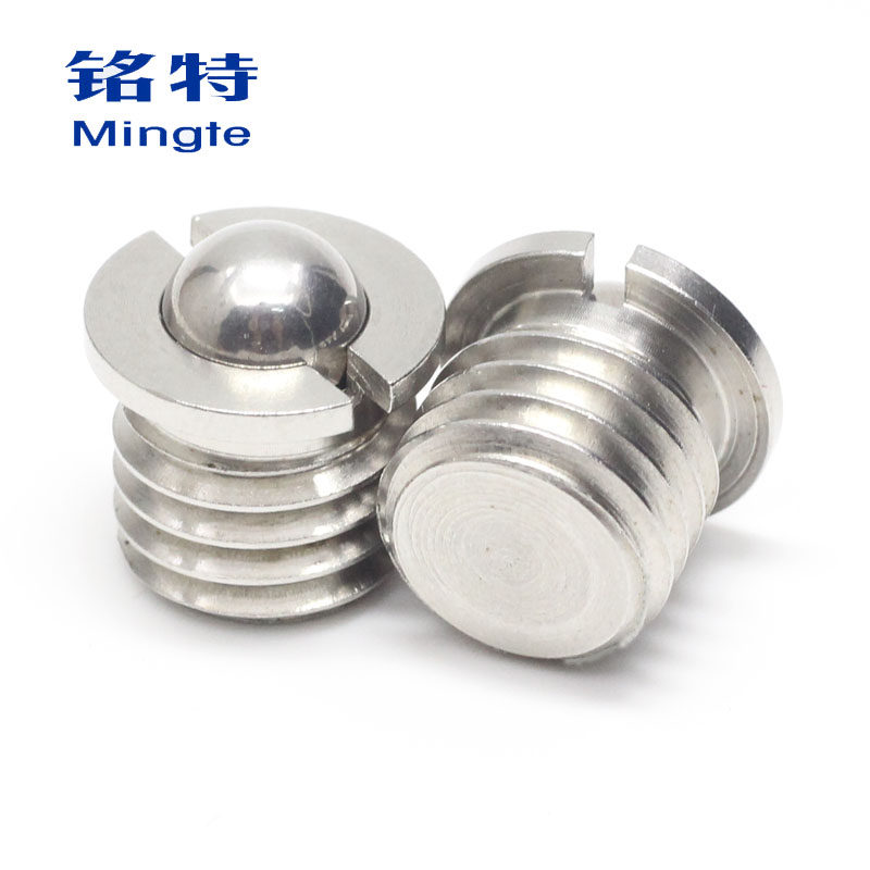 Stainless steel 304 flange type flange type spring ball head plunger pressed in type positioning beading ball screw FBPJS