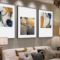 Modern simple abstract painting Triple painting sofa background wall painting pattern Nordic style bedroom hanging painting living room mural