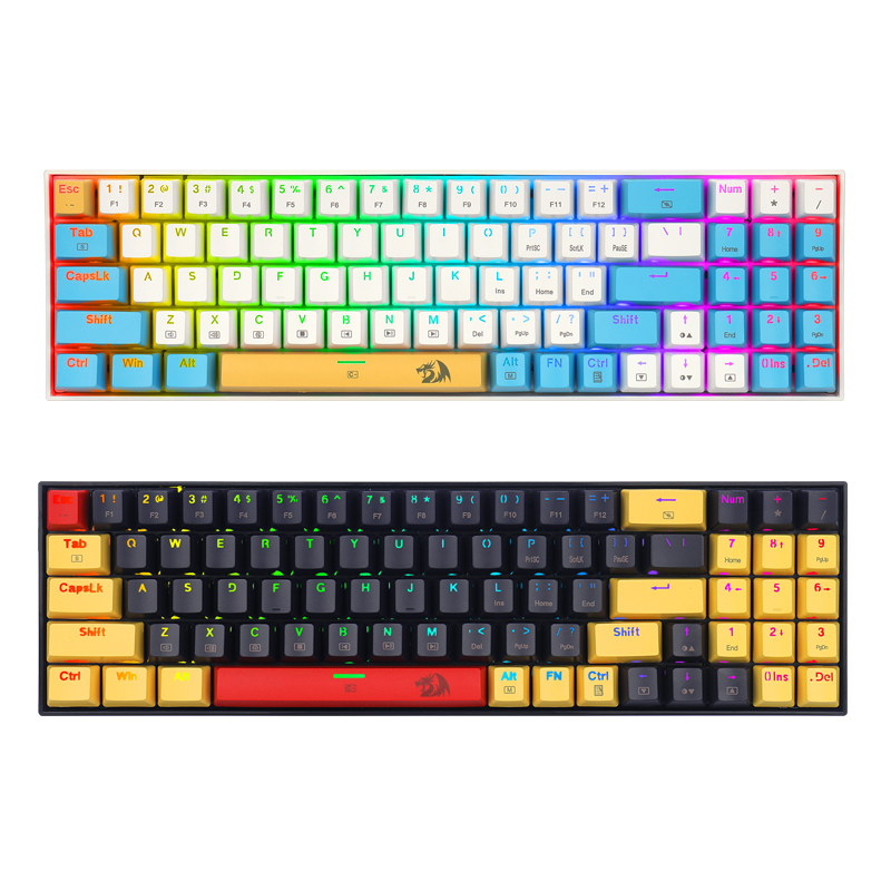 Red Dragon K688 Mechanical Keyboard Small 78-Key Hot-Swappable Dual-Color Keyboard Laptop Office Portable