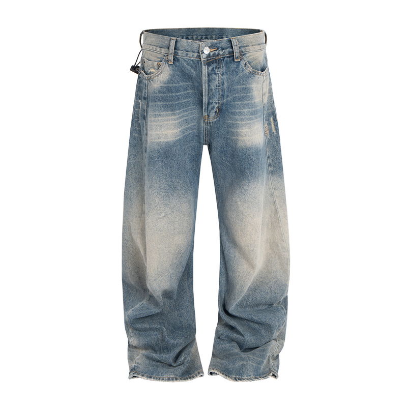 Joinboy 26Ss Lu Han Lisa Style Pants American High Street Ac Style Distressed Low-Waist Wide-Leg Jeans
