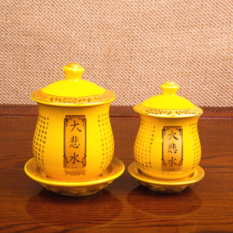 Buddhist supplies Buddha front water cup for Buddha Cup ceramic holy water Cup Buddha Hall for Cup Guanyin Cup net water Cup