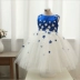 Cô gái công chúa váy lưu trữ váy phồng Bao Blue Hoa cô gái công chúa ăn mặc trẻ em trình diễn váy cưới váy đầm thu đông cao cấp bé gái Váy trẻ em