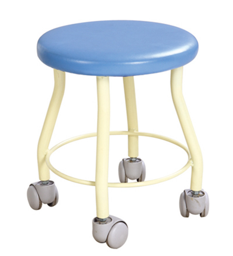 Children's PT stool Nurse round bench with roller roller stool Low bench Doctor's chair Therapist rehabilitation training equipment