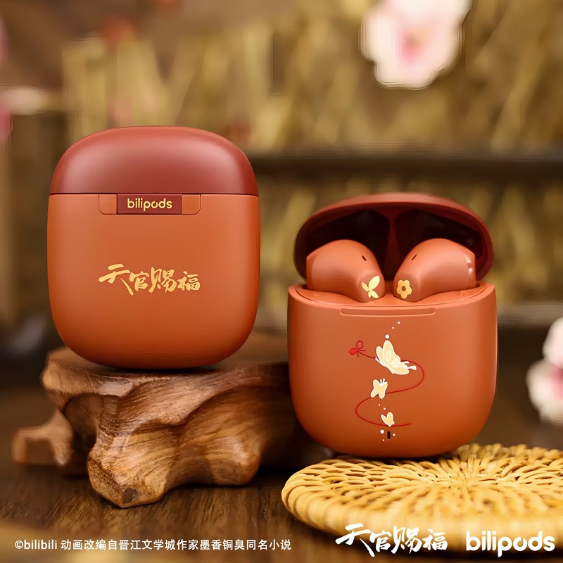 Bilipods Heaven Official's Blessing Animation Fox Huayu Lian Wireless Bluetooth Headphones Xie Lian Huayu City Headphone Set in Stock