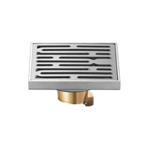 Floor drain sus304 brushed stainless steel thickened deodorant bathroom ordinary kitchen washing machine universal artifact 1763