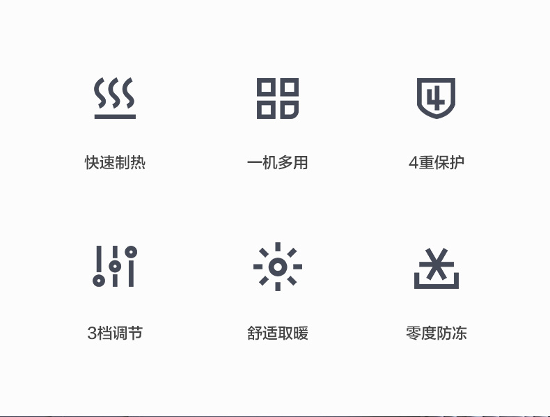 艾美特&天猫精灵 WIFI智控 欧式快热炉 图2
