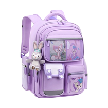 First-grade schoolbags for primary school girls 2023 new girls schoolbags for girls 2 3 to 6 years old childrens burden reduction spine protection ultra-light outing backpack travel backpack childrens schoolbags 1029