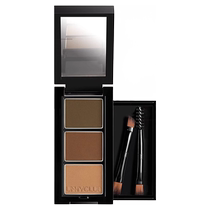 UNNY three-color eyebrow powder womens pen tray is waterproof sweat-proof non-fading and long-lasting official flagship store natural black 1971