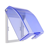 Delixi socket waterproof box 86 type transparent box protective cover bathroom toilet socket switch waterproof box 224