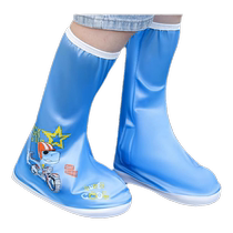 Childrens rain boots cover outer wear waterproof non-slip boys and girls rain-proof shoes primary school students thickened wear-resistant rain boots 2549