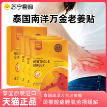 Thailands original imported Nanyang Wanjin old ginger patch fatigue patch cervical spine pain relief paste patch shoulder neck and waist 1441