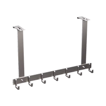 Hook behind the door wall hanging clothes hanger no punching hole on the wall bathroom storage hook storage clothes hanger artifact 2110