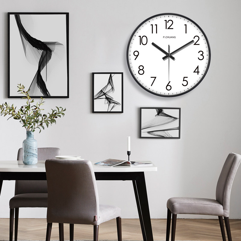 Suning.Com Clock Wall Clock Living Room Creative Clock Atmospheric Wall Clock Simple Home Quartz Clock Wall Hanging 2129
