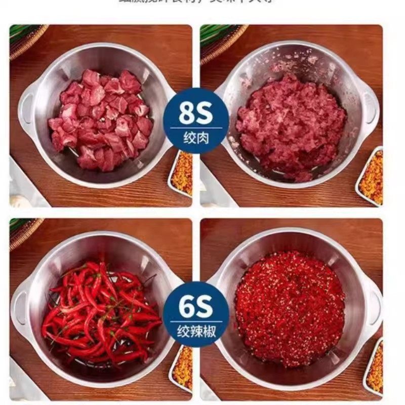 Xinfei Meat Grinder for Home Use, Dumpling Filling and Dough Kneading, Commercial Vegetable Cutter, Garlic Mincer, Electric All-In-One Food Processor 2041