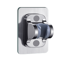 Hole-free shower bracket holder booster shower bathroom nozzle accessories shower head wall bottom hanging base 1822