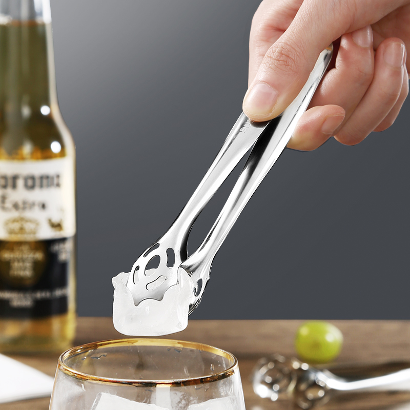 304 Ice Clip Stainless Steel Food Grade Ice-Grade Ice Holder Sugar Ice Grain Clip Clip Fruit Mini Snack Clip 2912-Taobao