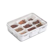 Food grade spice storage box household seasoning box jar kitchen pepper seasoning dry chili divided seasoning box 1925