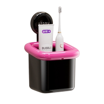 Suction cup toothbrush storage rack bathroom wall-mounted punch-free electric toothbrush toothpaste hair comb storage rack 723