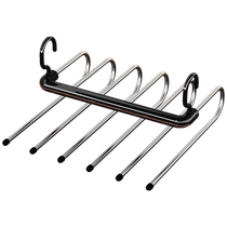 Folding trouser rack multi-functional multi-layer trouser hanger household seamless trouser clip wardrobe storage artifact trouser hanger 1759