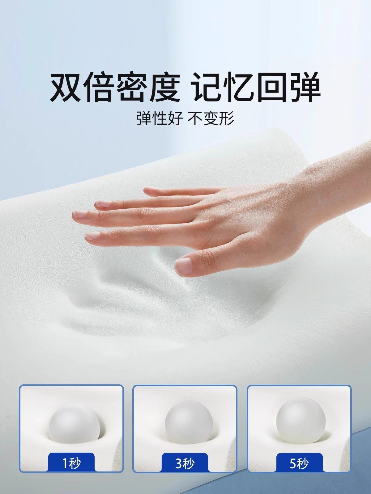 Pillow Protects the Cervical Spine and Helps with Sleep. Special Pillow Core for Adults, Kidsren and Students. Natural Space Memory Foam 4044