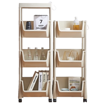 Star Superior Mobile Bookshelves Shelve floor Bedroom Dormitory Simple Children Small Bookcase Trolley containing frame 727