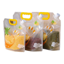 Five cereals Cereals Containing sealed bag Moistureproof kitchen flour Storage Container box Grain Tank Rice Barrel Rice Vat 1393